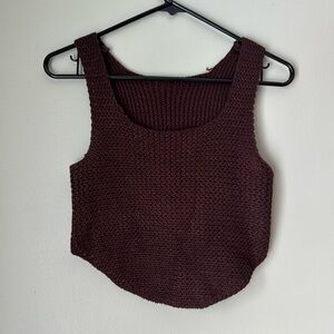 Brown Sweater Tank​